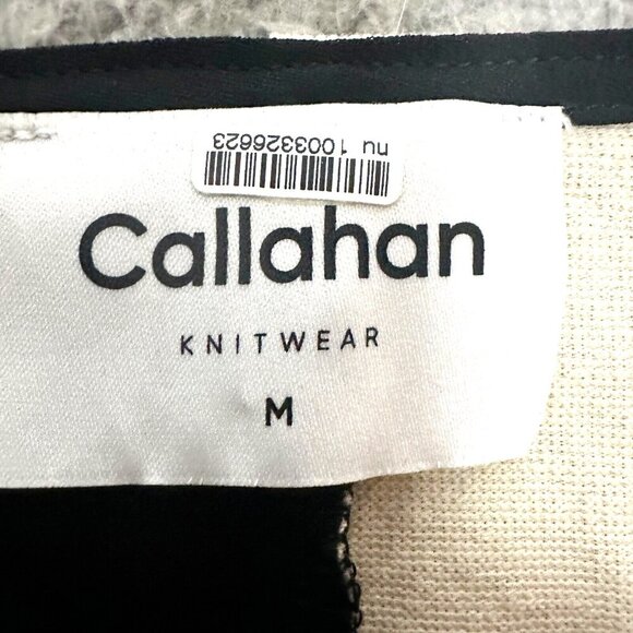 Callahan Knitwear Sweater Rana Cream Black Colorblock Front Twist Knot - Picture 5 of 16